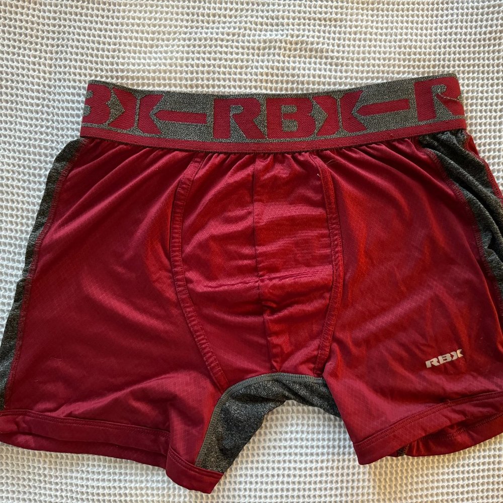 Red Performance/Athletic Boxer Briefs (Large) - RBX